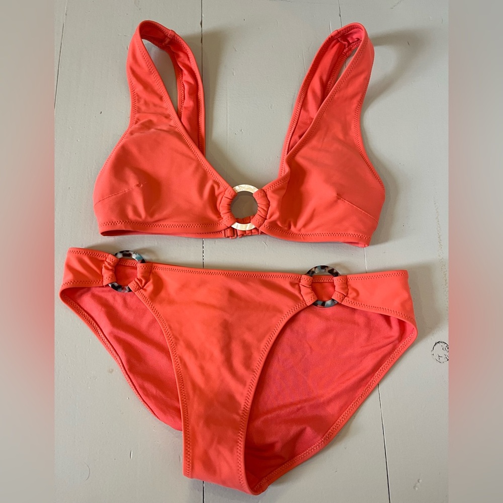Aerie Coral Ring Bikini Set